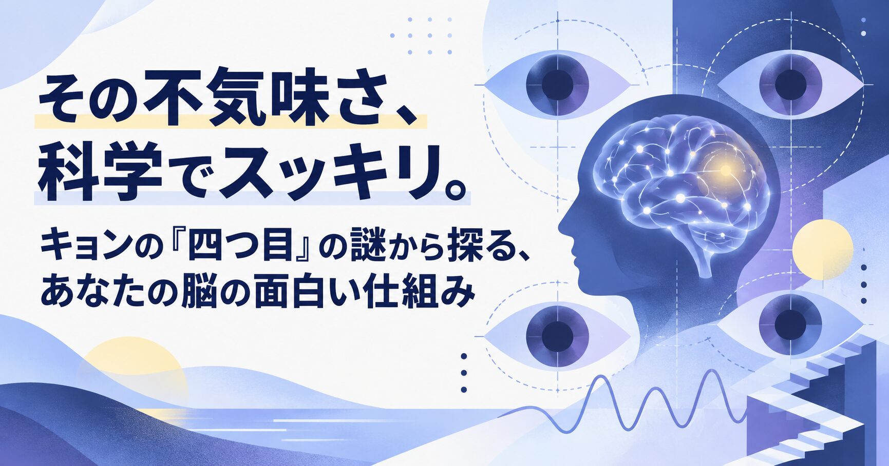 その不気味さ、科学でスッキリ。キョンの「四つ目」の謎から探る、あなたの脳の面白い仕組み