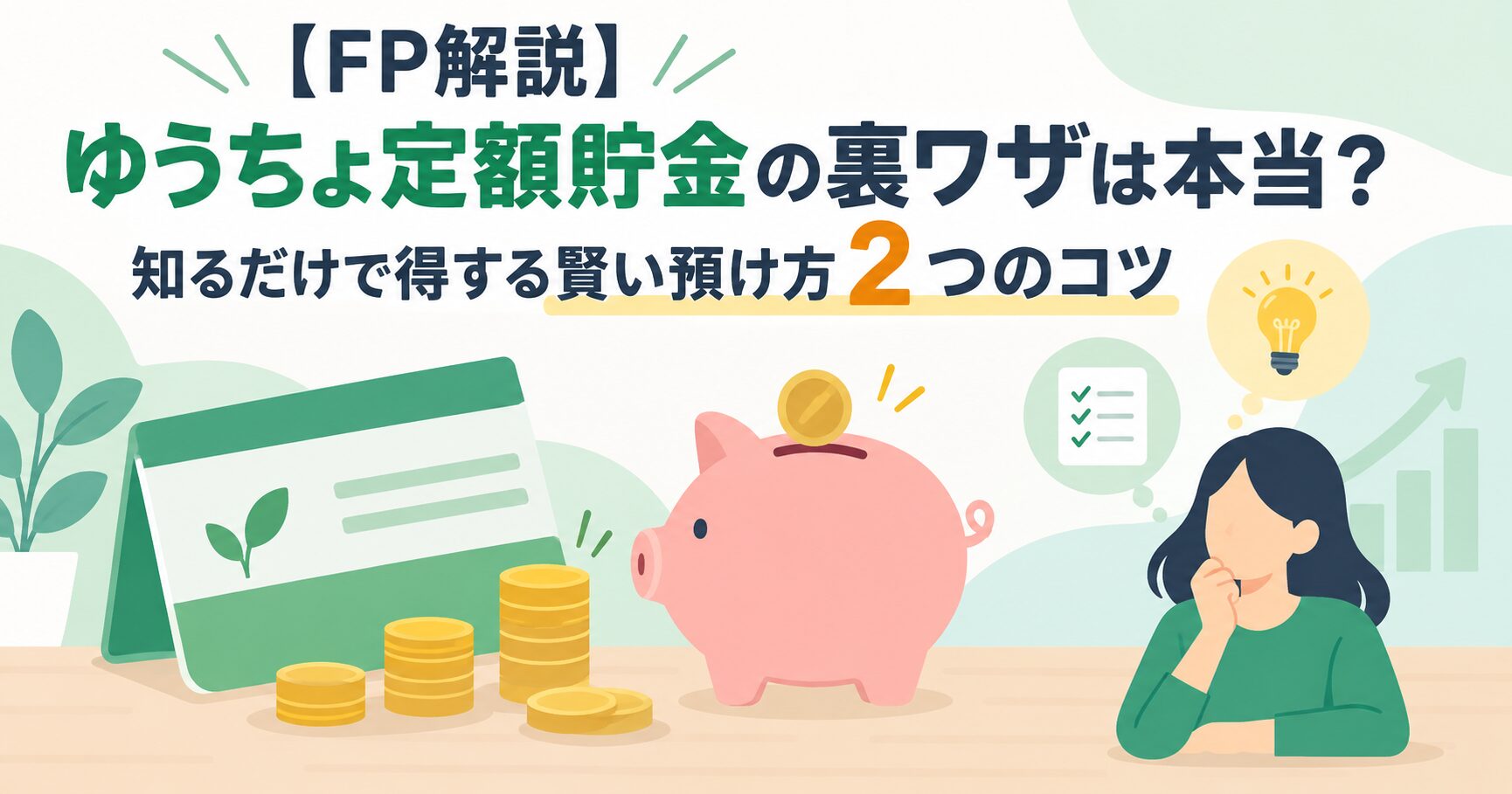 【FP解説】ゆうちょ定額貯金の裏ワザは本当？知るだけで得する賢い預け方２つのコツ