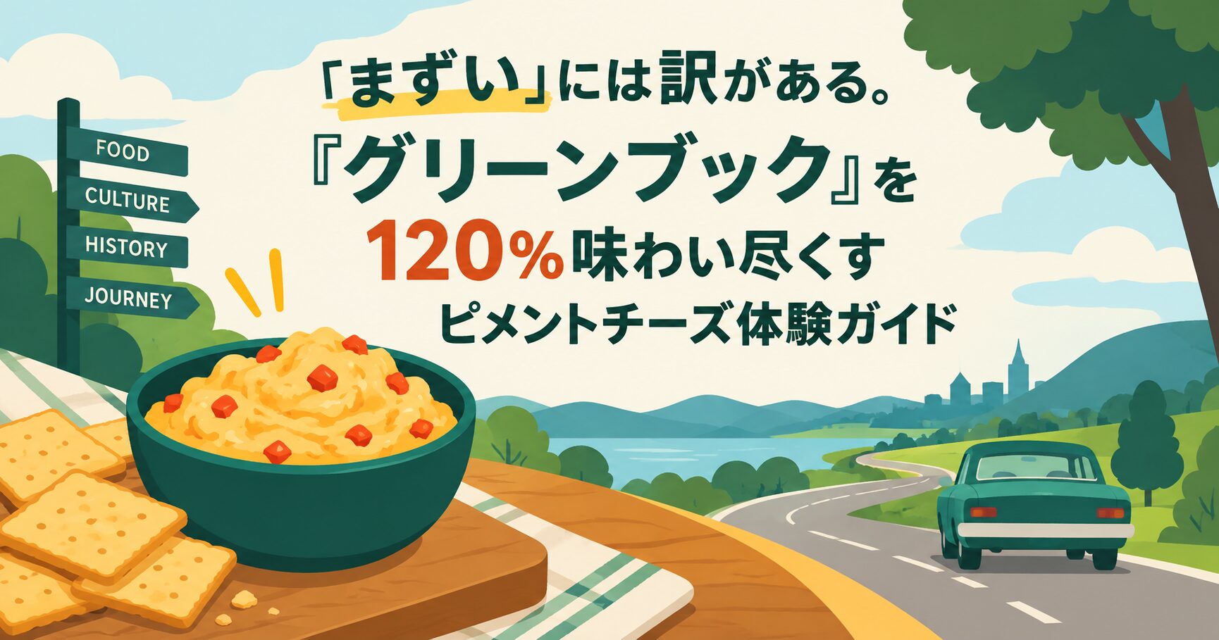 「まずい」には訳がある。『グリーンブック』を120%味わい尽くすピメントチーズ体験ガイド