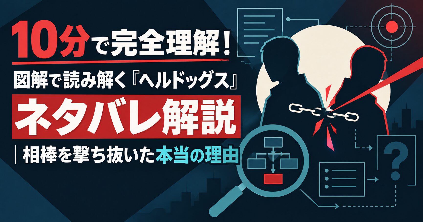 10分で完全理解！図解で読み解く『ヘルドッグス』ネタバレ解説｜相棒を撃ち抜いた本当の理由
