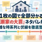 1枚の図で全部分かる『一ノ瀬家の大罪』ネタバレ解説｜複雑な時系列と伏線を徹底整理