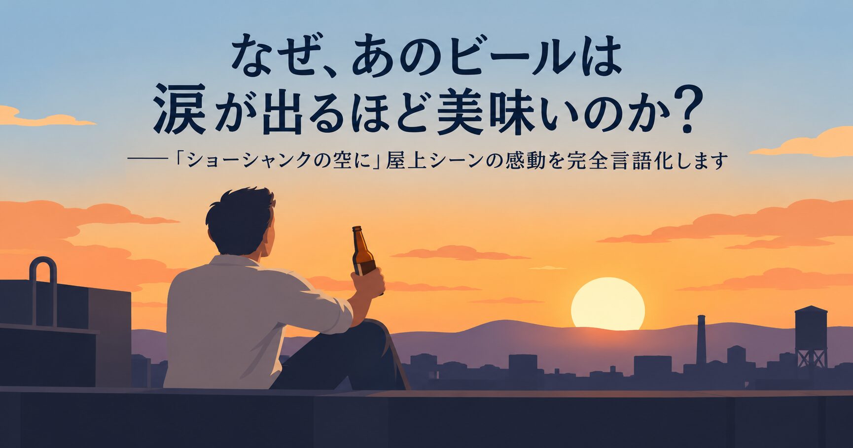 「なぜ、あのビールは涙が出るほど美味いのか？」――『ショーシャンクの空に』屋上シーンの感動を完全言語化します