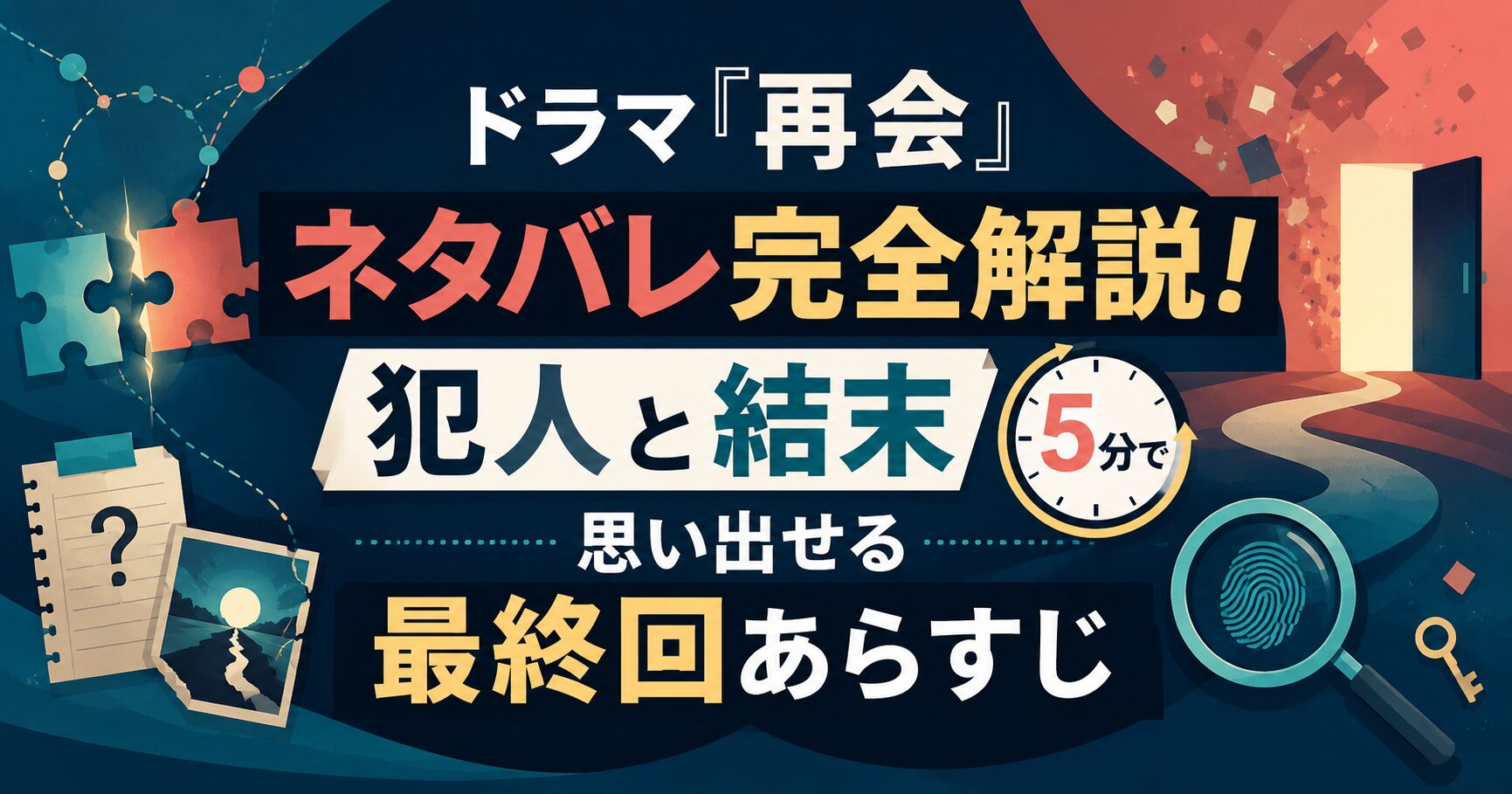 ドラマ『再会』ネタバレ完全解説！犯人と結末を5分で思い出せる最終回あらすじ