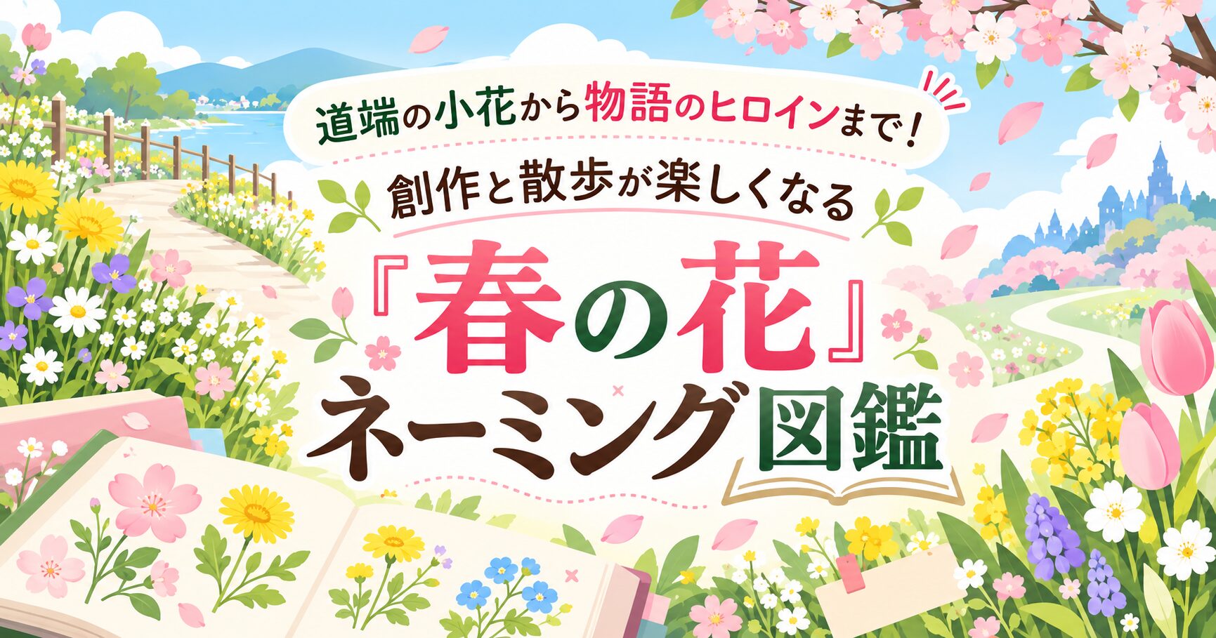 道端の小花から物語のヒロインまで！創作と散歩が楽しくなる「春の花」ネーミング図鑑