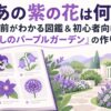 あの紫の花は何？名前がわかる図鑑＆初心者向け「癒しのパープルガーデン」の作り方