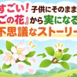 ママすごい！子供にそのまま話せる「りんごの花」から実になるまでの不思議なストーリー