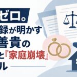 推測ゼロ。裁判記録が明かす鈴木善貴の「結婚」と「家庭崩壊」のリアル