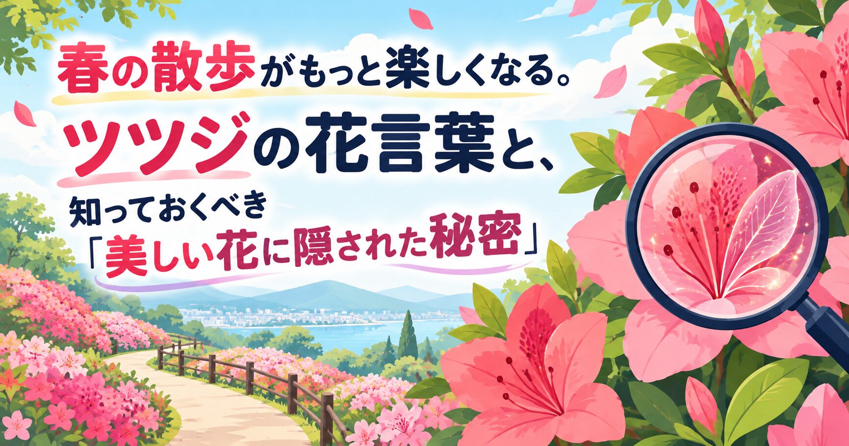 春の散歩がもっと楽しくなる。ツツジの花言葉と、知っておくべき『美しい花に隠された秘密』